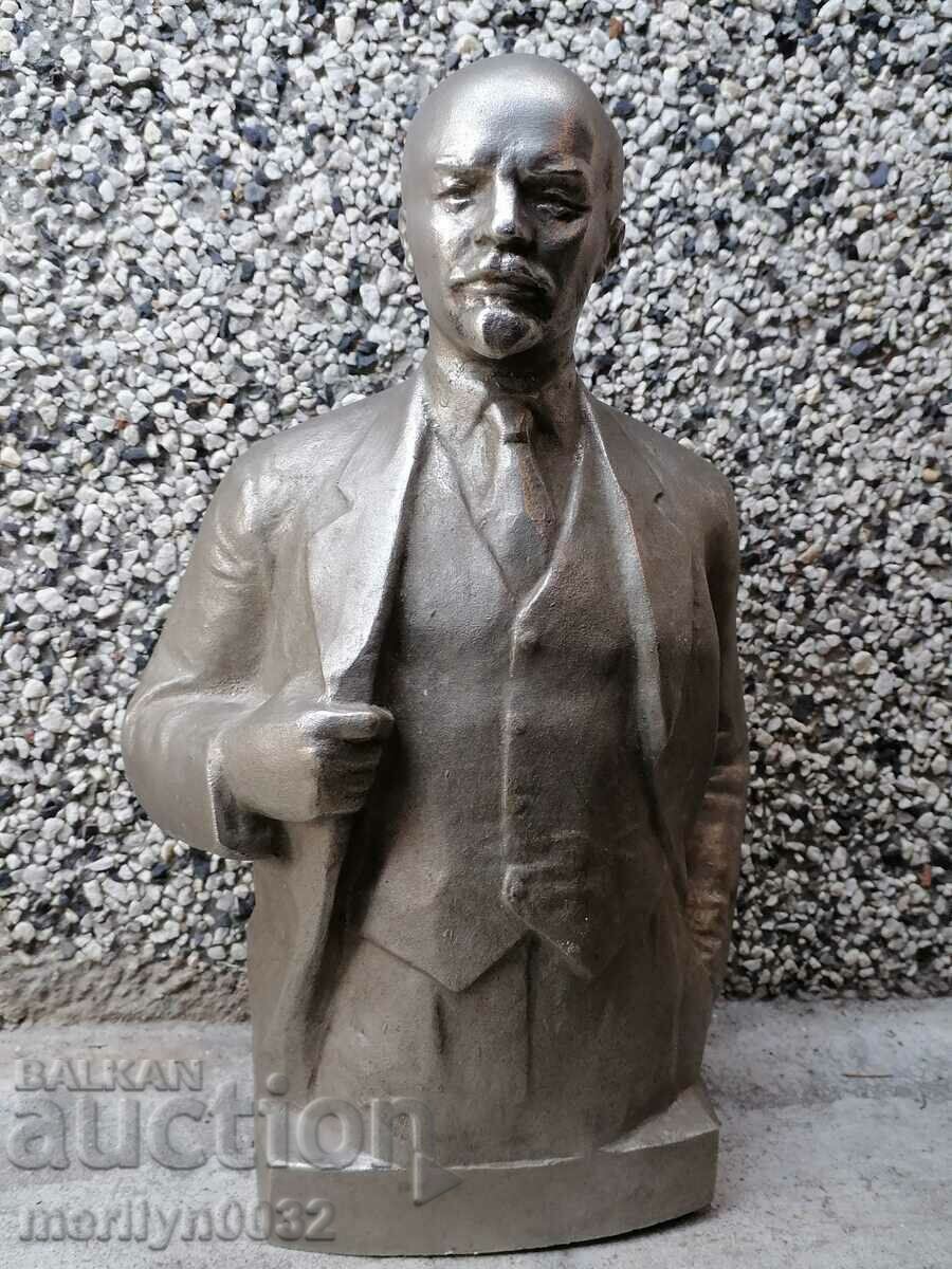 Aluminum bust of Lenin, figure, sculpture, statuette - 7 Aluminum bust of Lenin, figure, sculpture, statuette - 7