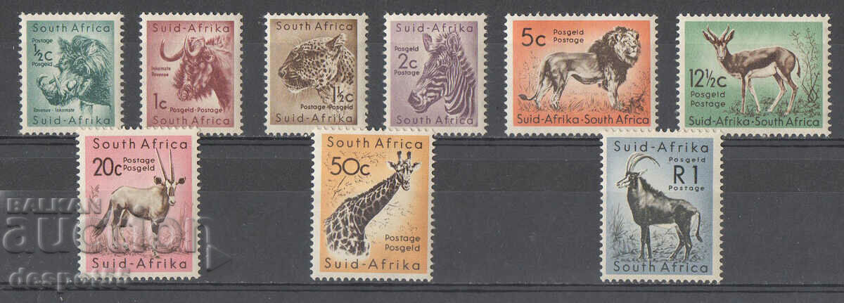1961. Sud. Africa. Timbre locale din 1954 cu noua moneda.
