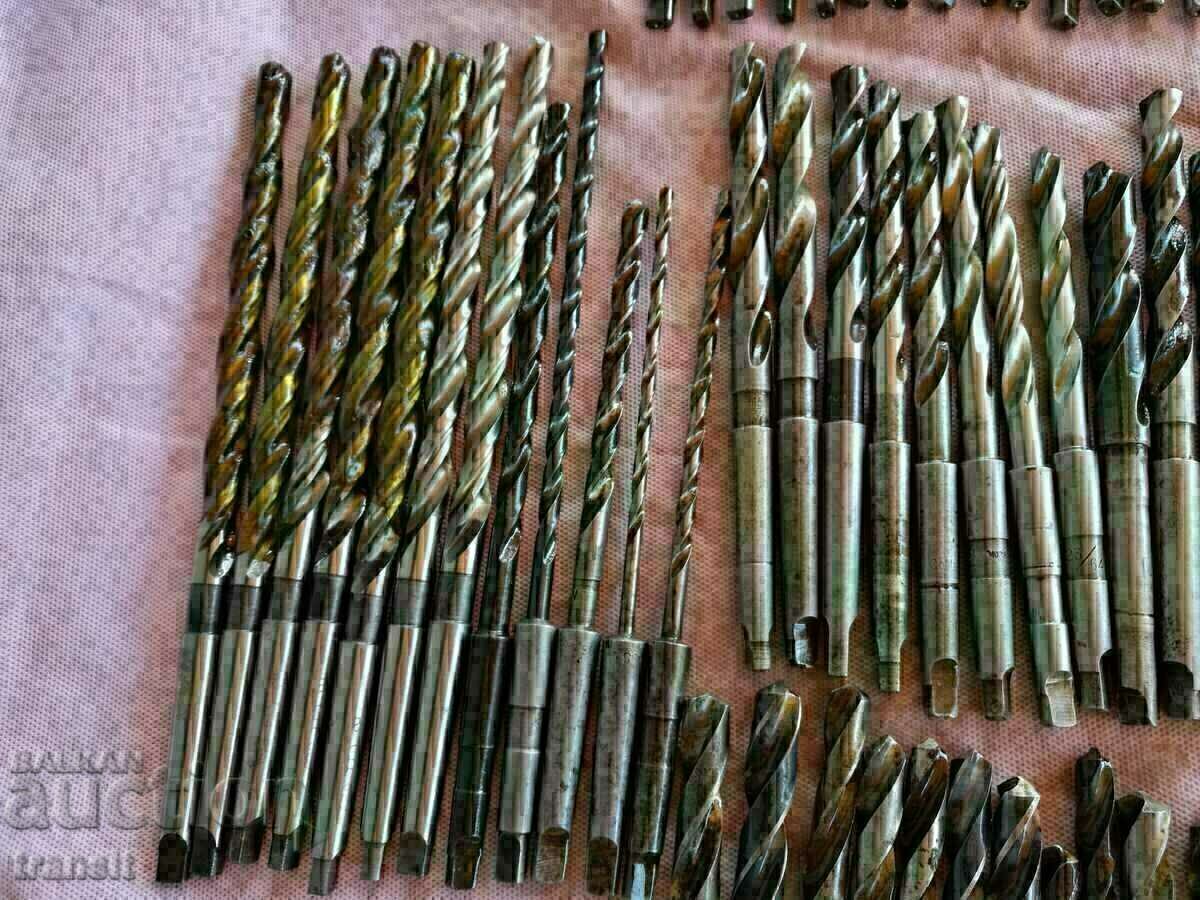 Drills, lathe MK1, Morse 1 West Germany, Great Britain 152 pcs. - 7 Drills, lathe MK1, Morse 1 West Germany, Great Britain 152 pcs. - 7