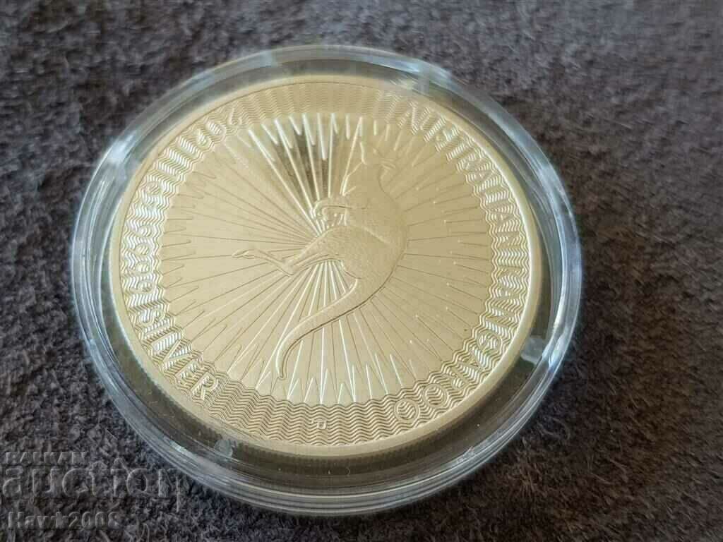 Silver 1 oz Australia Kangaroo 2021 1 silver oz with price 140.00 BGN | € 71.58