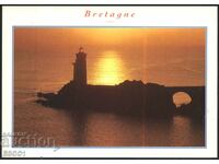Carte poștală Farul din Bretania din Franța