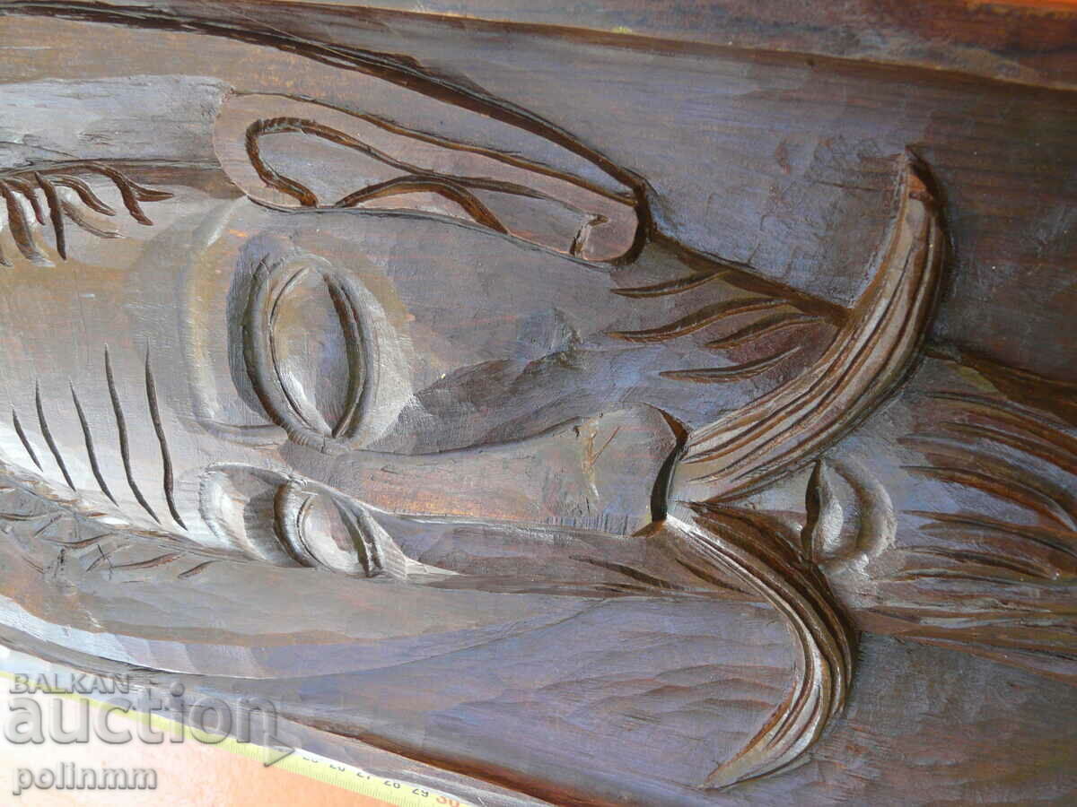 Solid walnut carving with price 45.00 BGN | € 23.01 Solid walnut carving with price 45.00 BGN | € 23.01