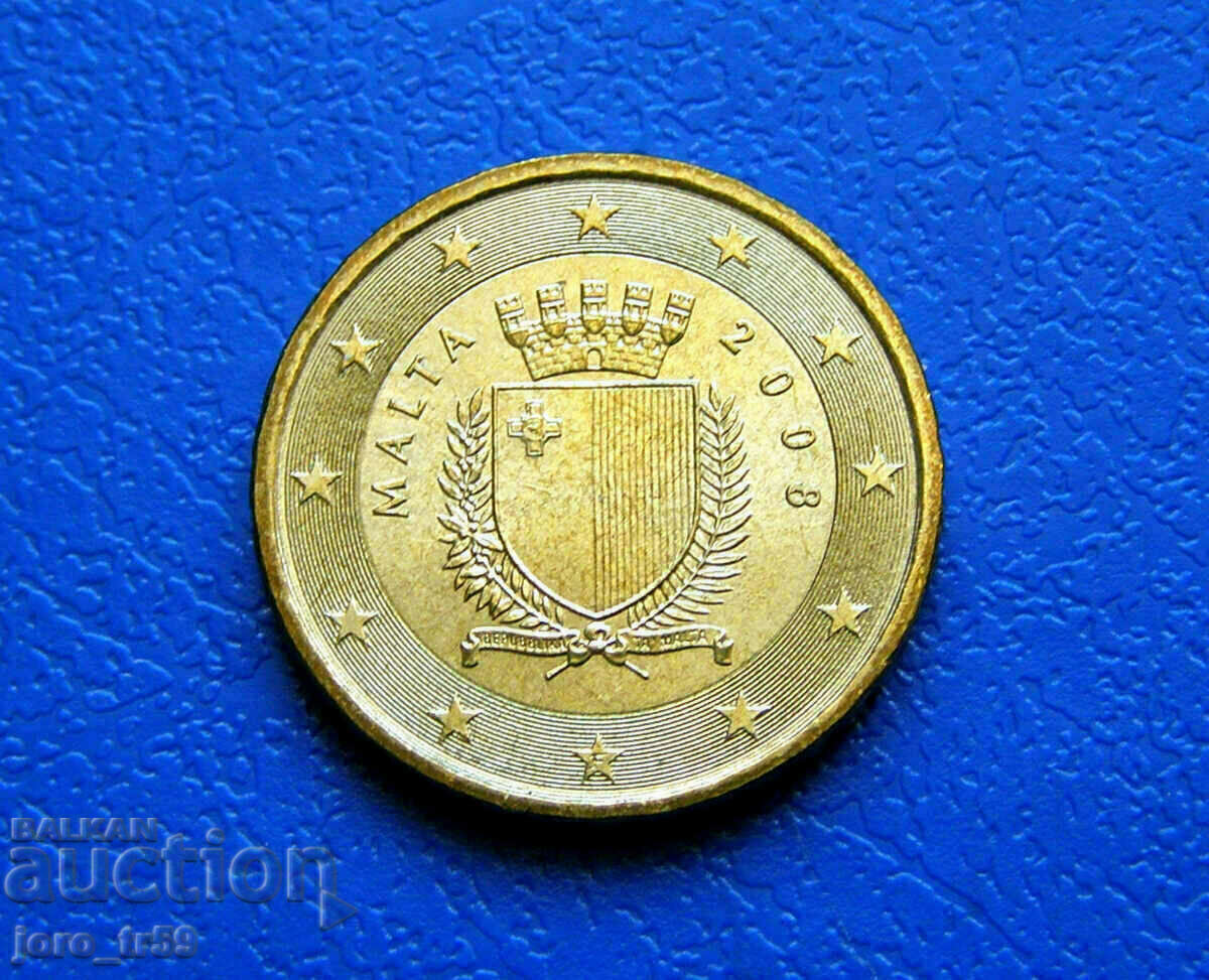 Malta 10 cenți de euro cenți de euro 2008F