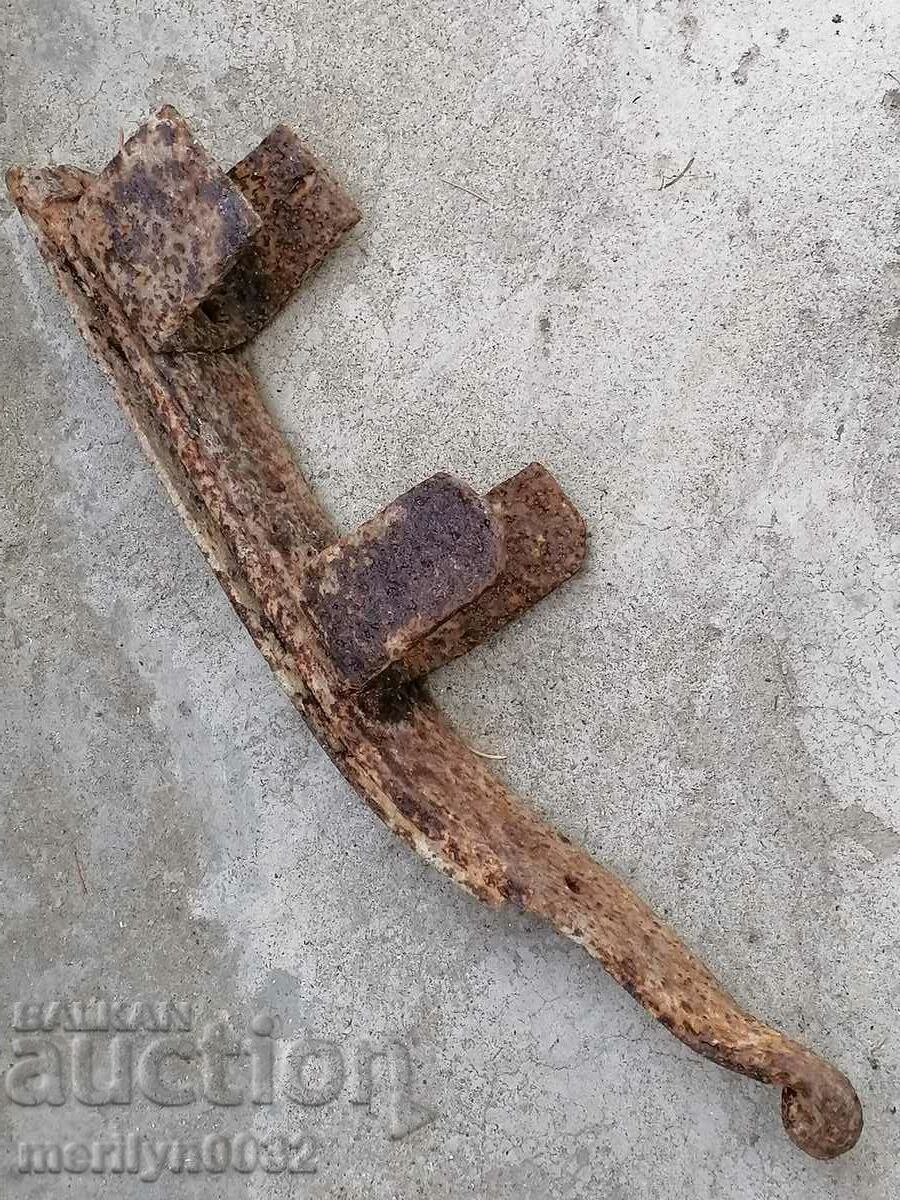 Old brake for wagon wagon wrought iron primitive - 6 Old brake for wagon wagon wrought iron primitive - 6