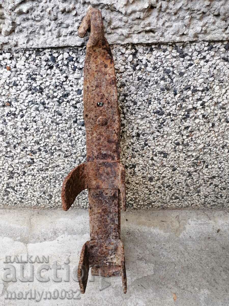 Old brake for wagon wagon wrought iron primitive - 7 Old brake for wagon wagon wrought iron primitive - 7
