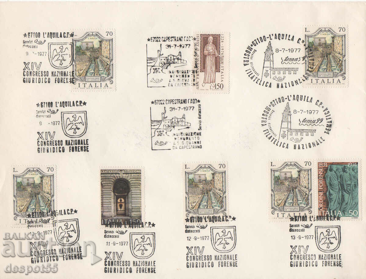 1977. Italy. Philatelic envelope - Stamp on various occasions.