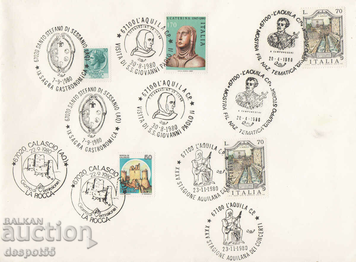 1980. Italy. Philatelic envelope - Stamp on various occasions.