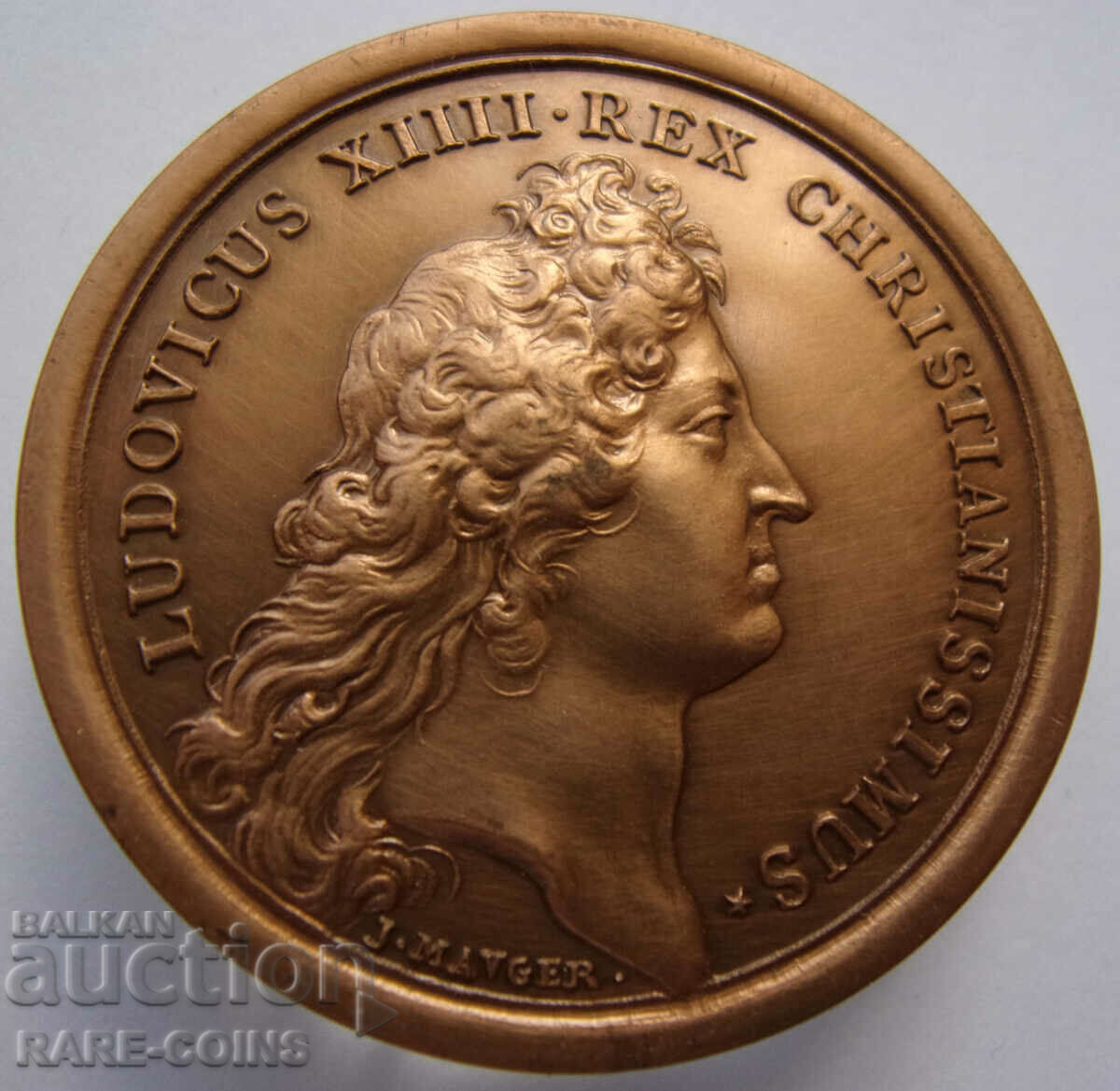 France Lowy XIII 1658 - 35.65 gr. - 41 mm. Rare Original with price € 63.91 | 125.00 BGN