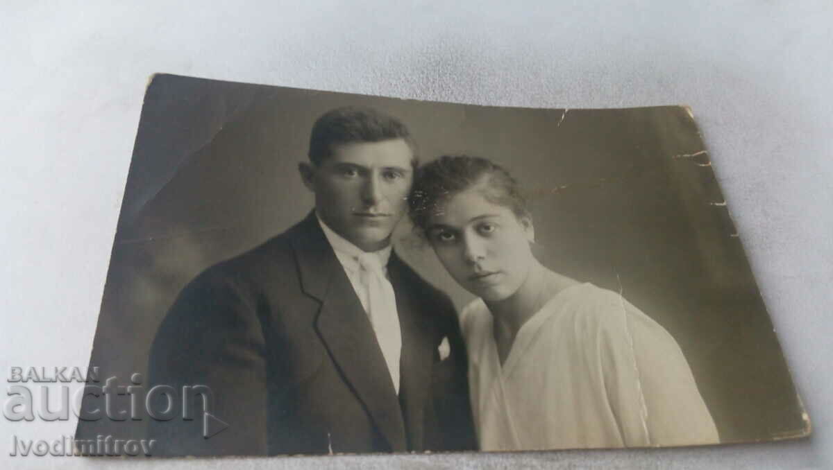 Photo Tatar Pazardzhika Man and woman 1921