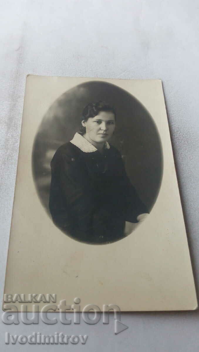 Fotografie Tătar Pazardzhika Fată în uniformă școlară 1929