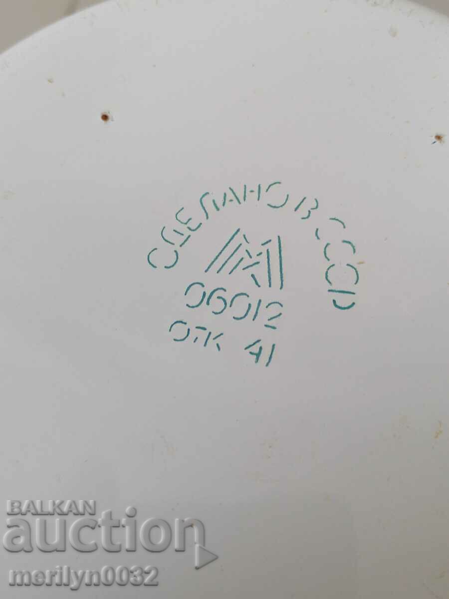 Soc pitcher enamel lid metal cup pitcher enameled dish - 6