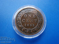 RS(44) Канада-1 цент 1859-рядка в качество.БЗЦ