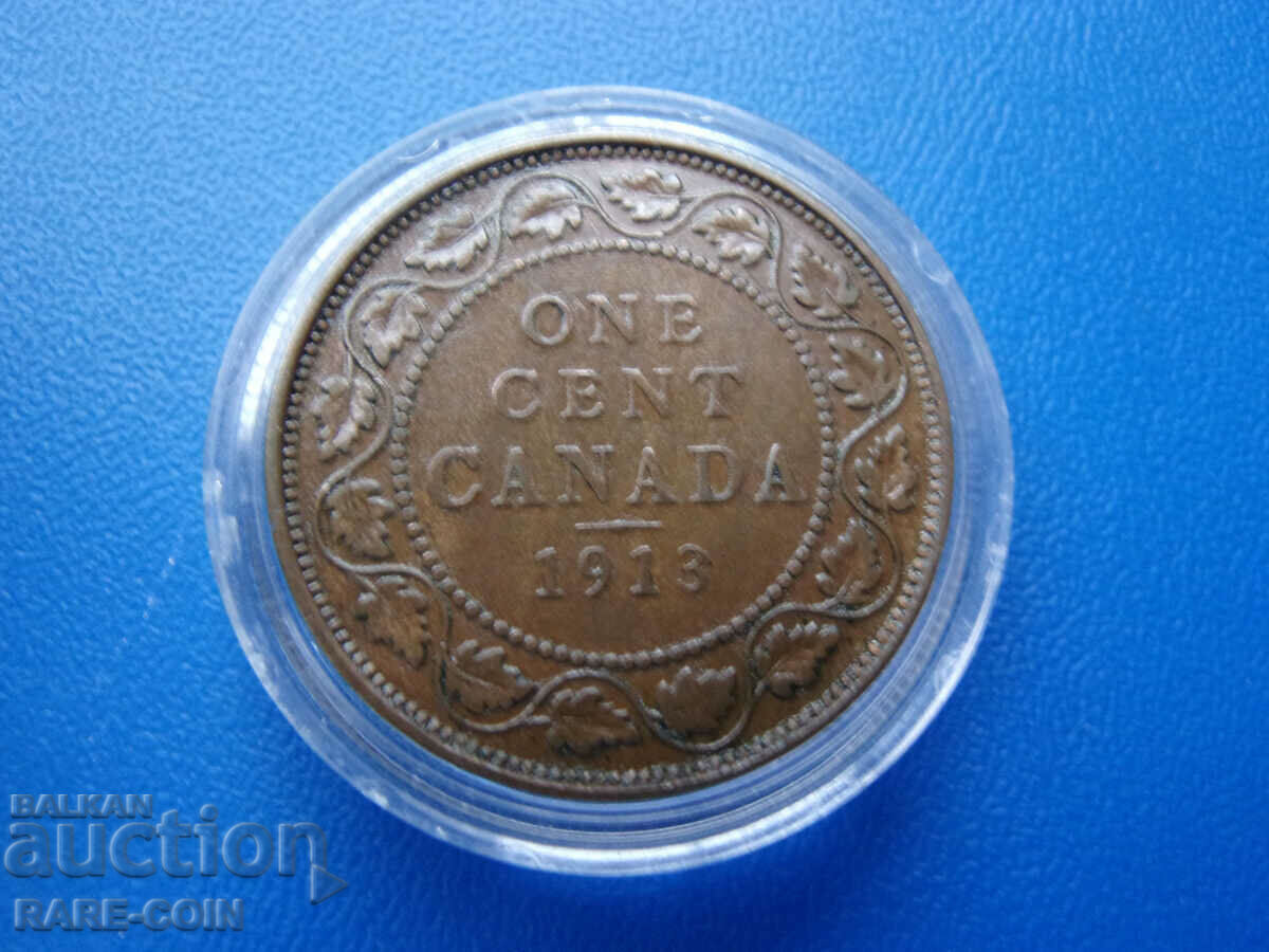 RS(44) Canada-1 cent 1913-rar în calitate.BZC cu preț € 7.67 | 15.00 BGN