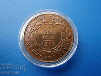 RS(44) Newfoundland-1 cent 1917-rar și de calitate.BZC