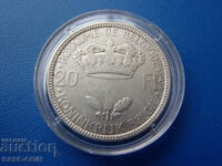 RS(44) Belgium- 20 Francs 1935- silver and rare. BZC