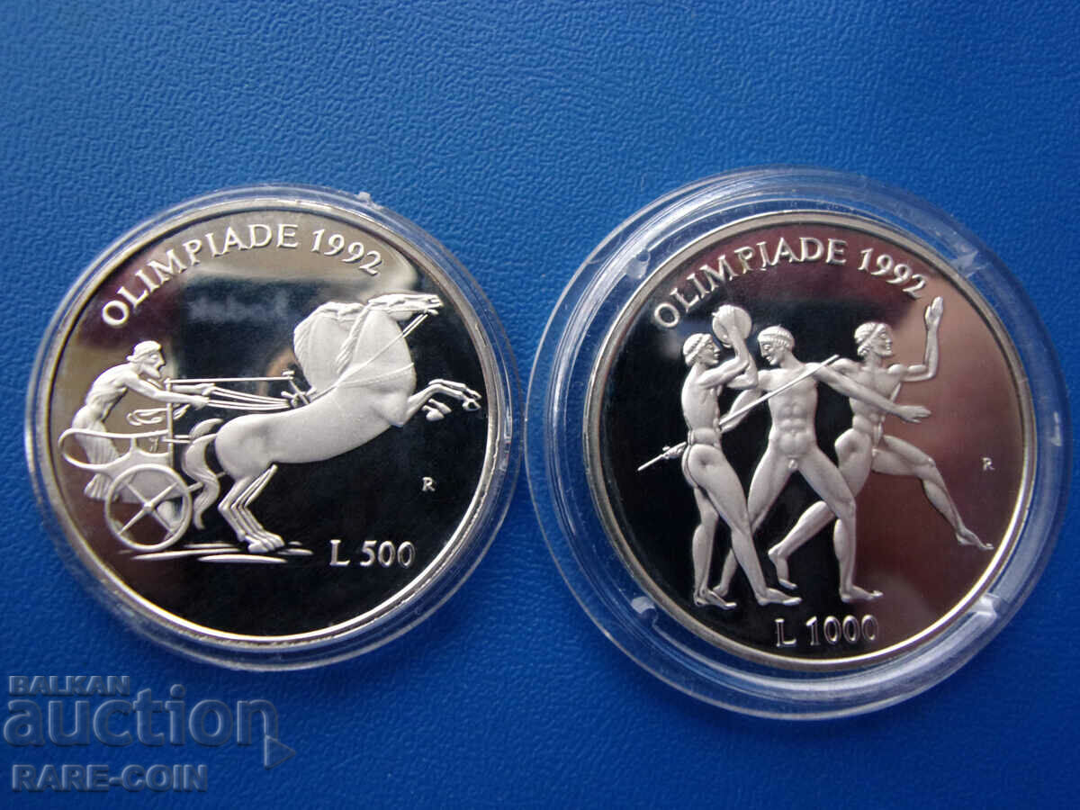 RS(44) San Marino-Olympic SET 1992-silver.BZC