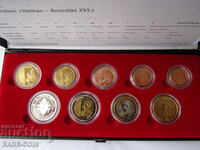 RS(44) Vatican- Trial Euro SET 2005 + ασημένιο μετάλλιο-''999
