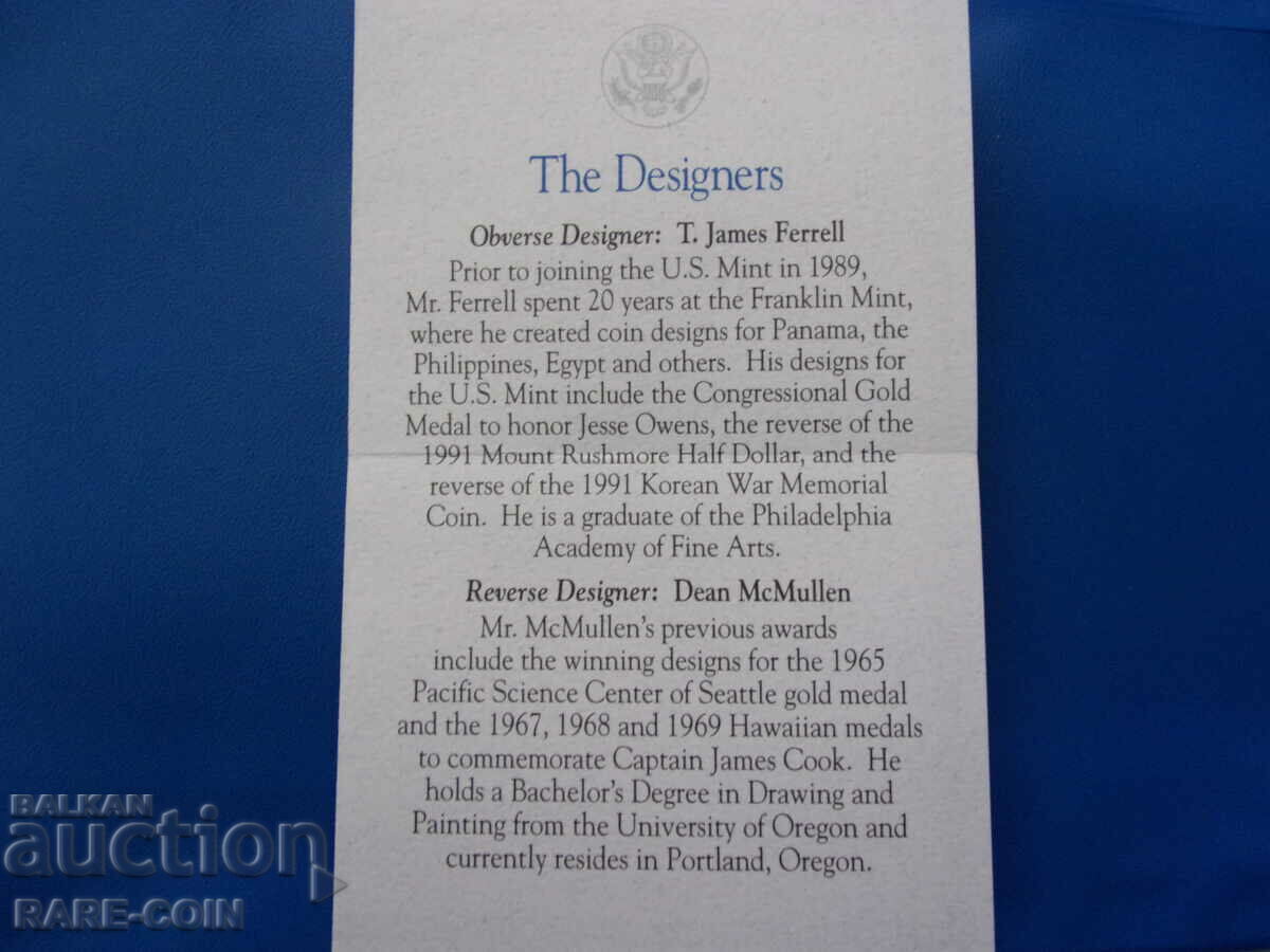 RS(44) SUA- 1/2 dolar 1993-Mat-Lucius-Silver-Rare.BZC - 6