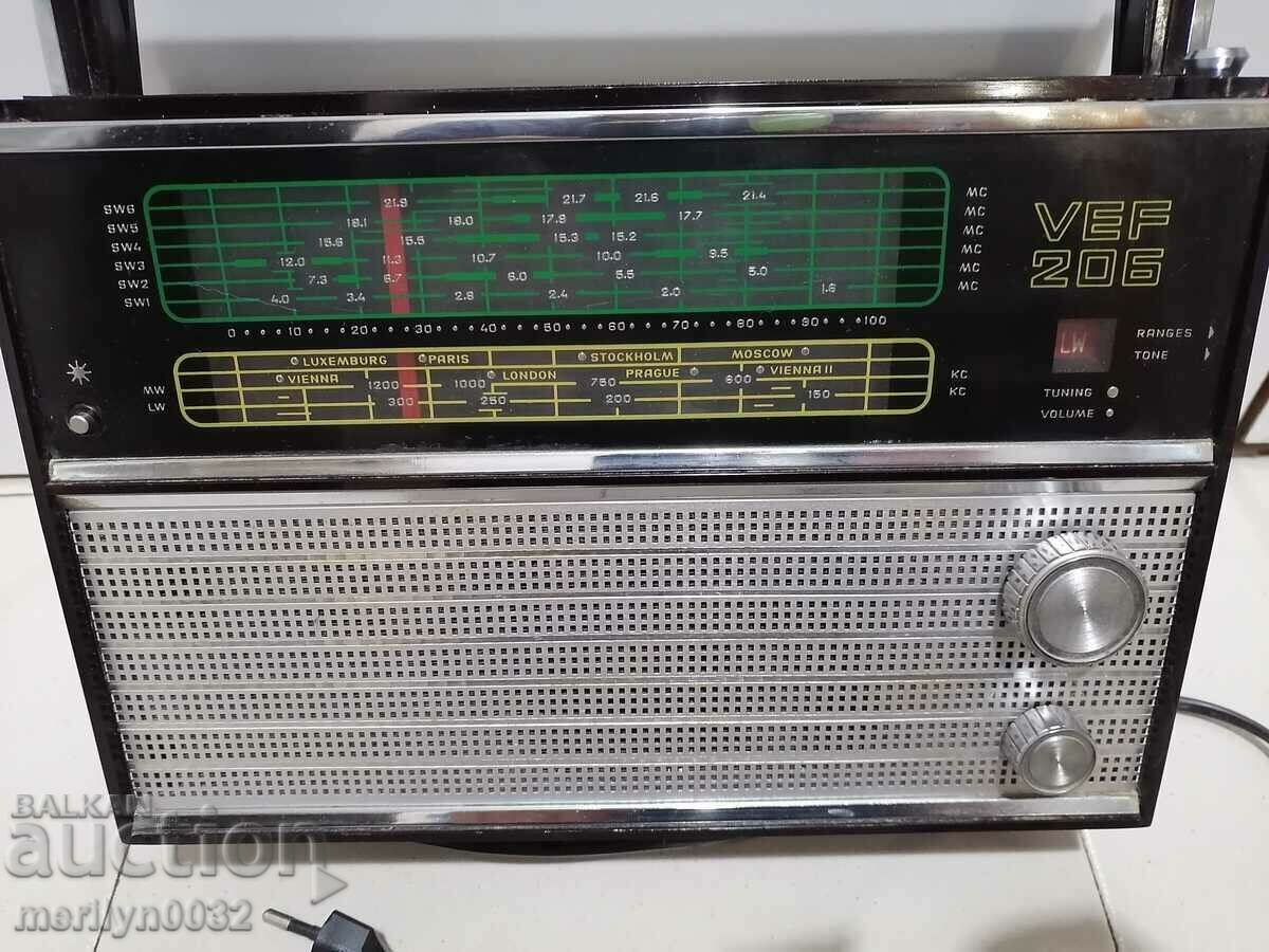 Soc transistor "VEF-206", radio set, radio, antenna with price 59.00 BGN | € 30.17