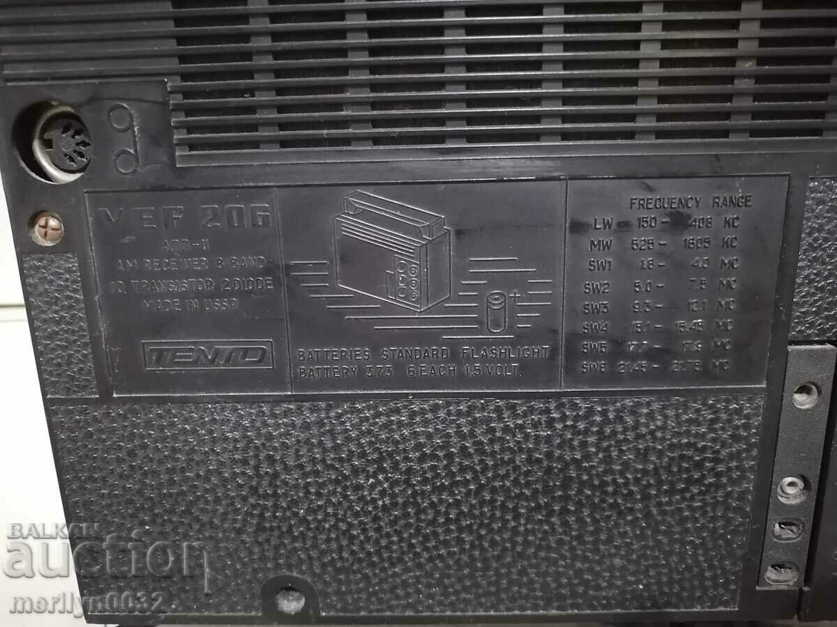 Soc transistor "VEF-206", radio set, radio, antenna - 5