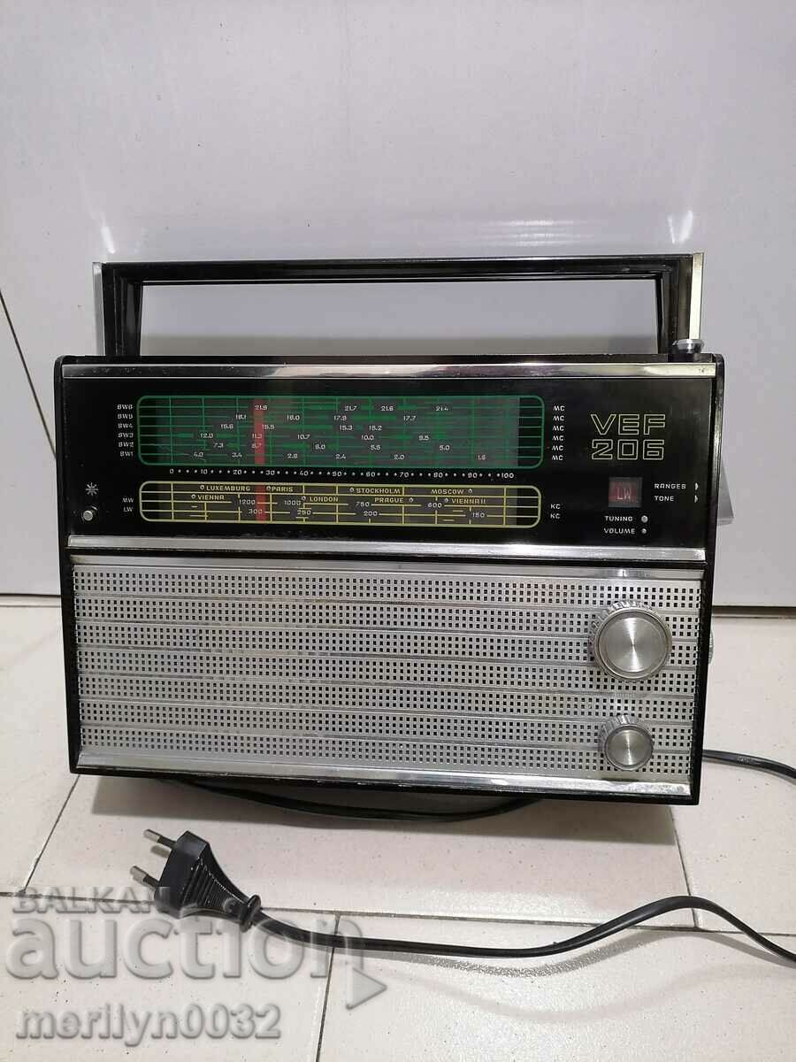 Soc transistor "VEF-206", radio set, radio, antenna