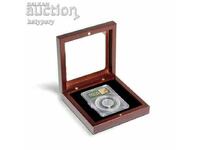 Certified coin box with glass