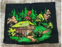 OLD UNUSED PAINTED PILLOW CASE