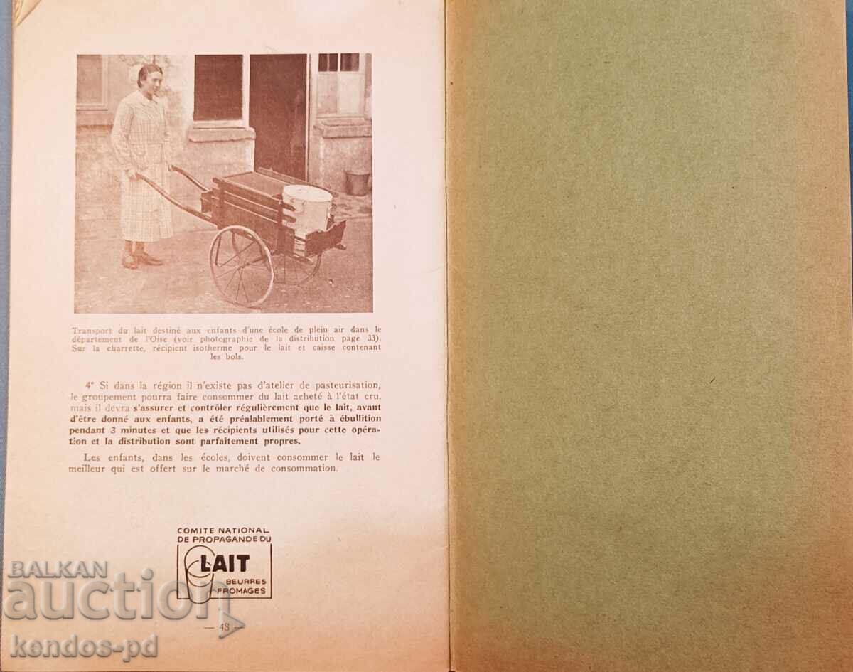 Auction  Old French milk brochure