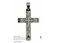 Cross made of medical steel 316L, with zirconia, different color