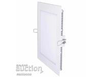LED panel for embedding - square, 12W white light with driver