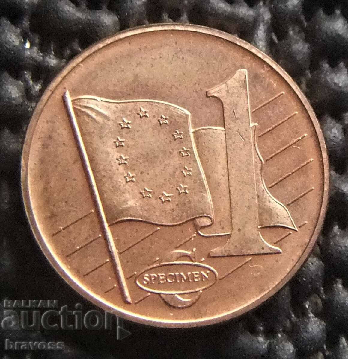 Джърси - 1 евро цент  2003 - Проба