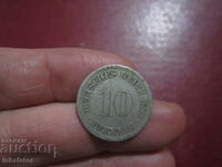 1888 10 pfennig litera A