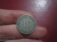 1897 10 pfennig litera A