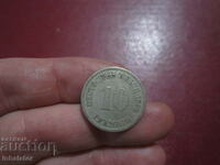 1899 10 pfennig litera A