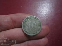 1899 10 pfennig litera D