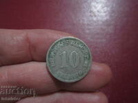 1901 10 pfennig letter A