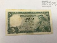 Spania 5 pesetas 1954 (BS)