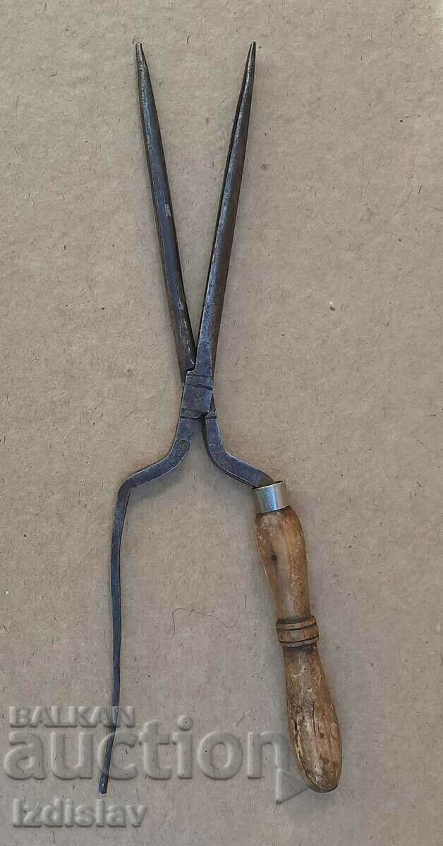 Antique hair curling iron 19 c.