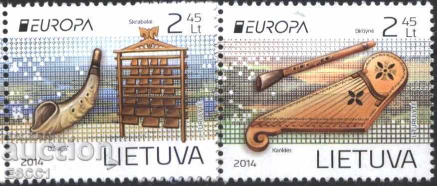 Чисти марки  Европа СЕПТ  2014  от Литва