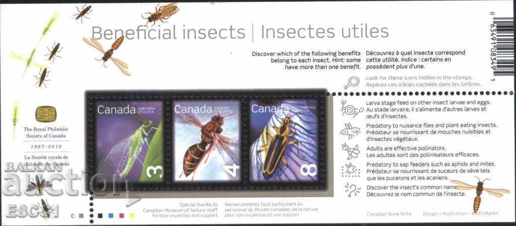 Καθαρό μπλοκ Fauna Insects 2012 από τον Καναδά