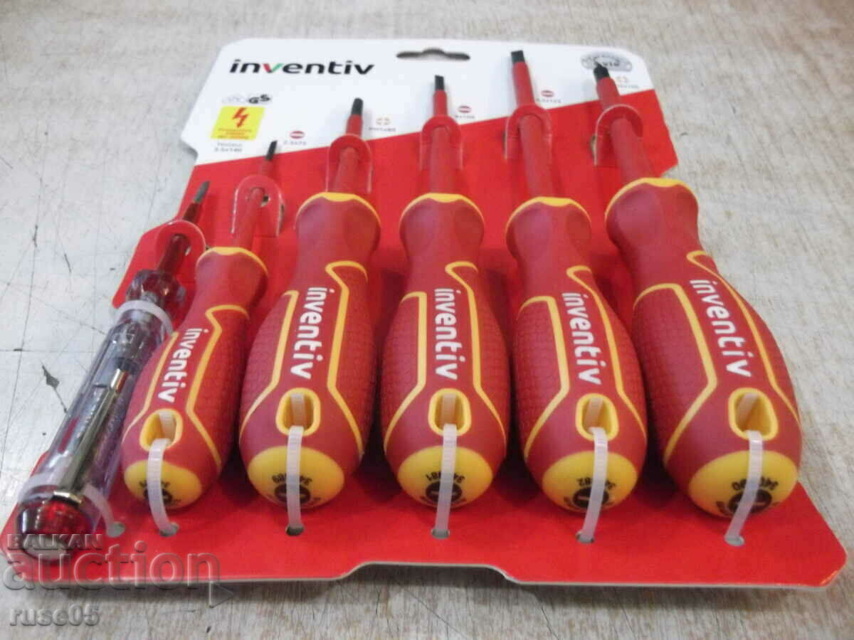 Screwdrivers and phase meter "INVENTIV" set new - 7 Screwdrivers and phase meter "INVENTIV" set new - 7
