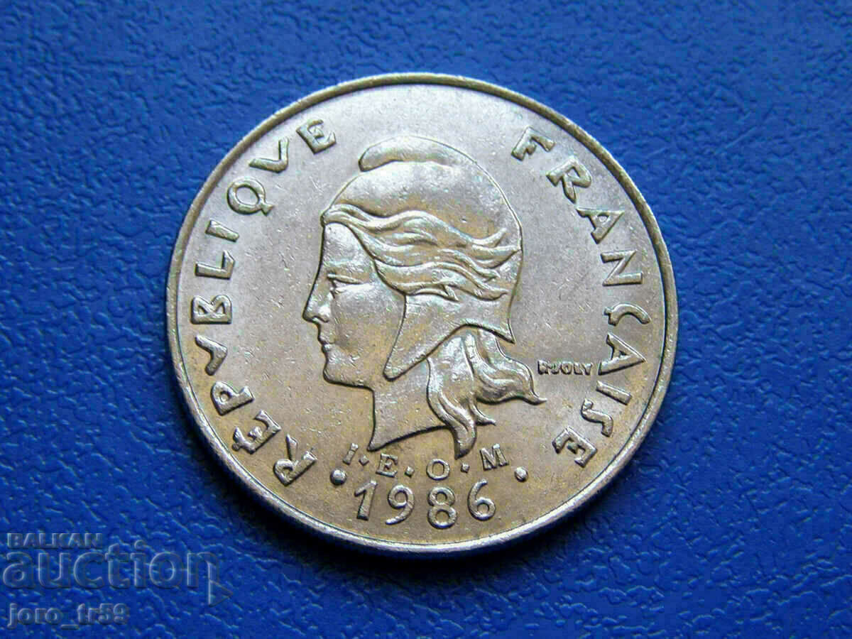 Γαλλική Πολυνησία 20 Φράγκα 1986 με τιμή € 2.30 | 4.50 BGN