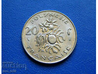 French Polynesia 20 Francs 1986