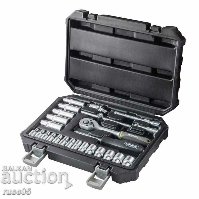 "TOPMASTER" tool set 25 pieces 1/4" TMT new with price 40.00 BGN | € 20.45 "TOPMASTER" tool set 25 pieces 1/4" TMT new with price 40.00 BGN | € 20.45