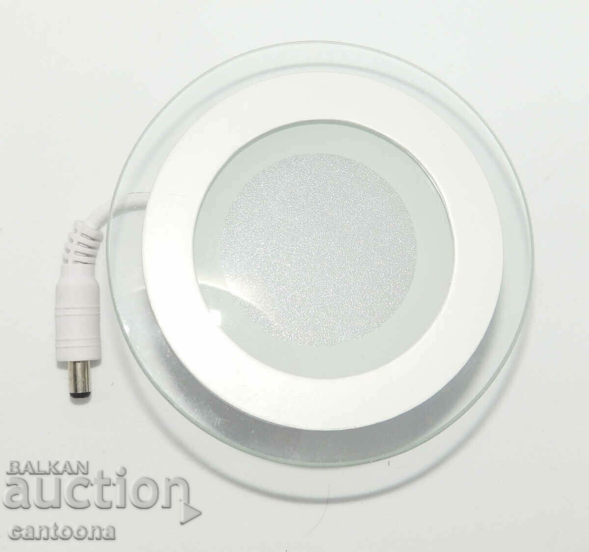 Πάνελ LED για ενσωμάτωση - τετράγωνο, λευκό φως 6W, οδηγός