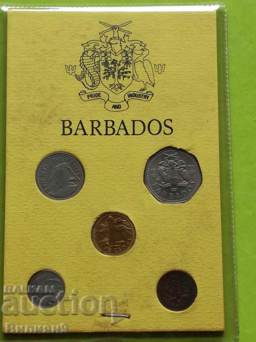 Set de monede de schimb Barbados 1973 BU