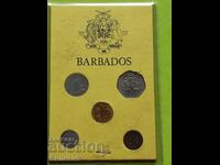 Сет разменни монети Барбадос 1973 BU