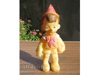 Пинокио стара Българска гумена играчка кукла от соца