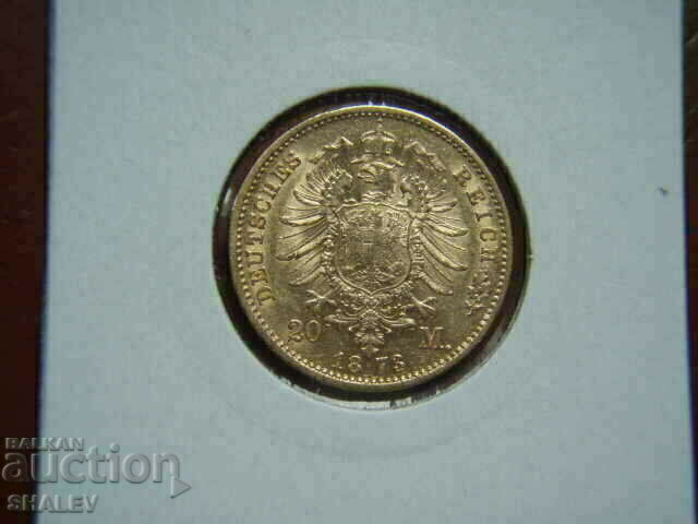20 Mark 1873 E Saxony (Germany) Saxony - XF/AU (gold) with price 2149.89 BGN | € 1099.22 20 Mark 1873 E Saxony (Germany) Saxony - XF/AU (gold) with price 2149.89 BGN | € 1099.22