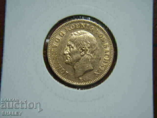 20 Marci 1873 E Saxonia (Germania) Saxonia - XF/AU (aur) - 6
